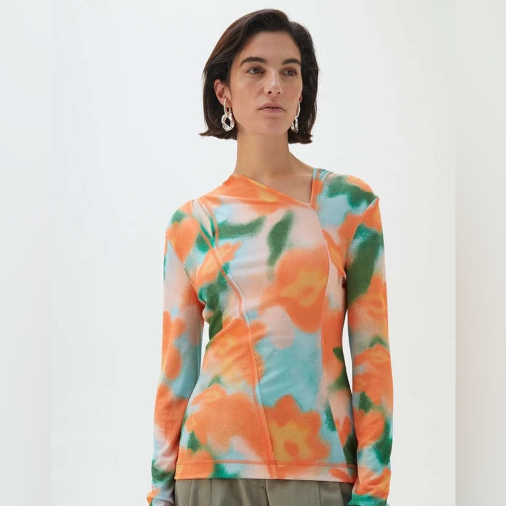 Rejina Pyo Annette Top Jersey Print Flower